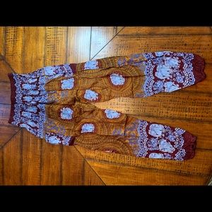 Never Worn Harem Elephant Pants